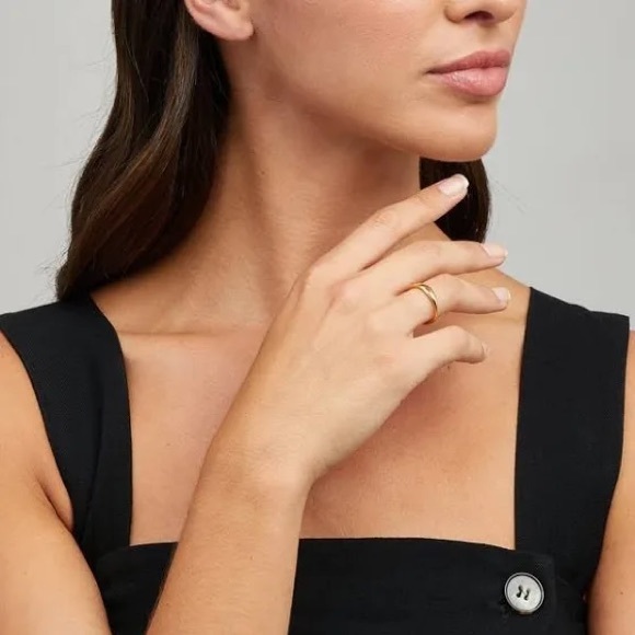 18K Gold Vermeil Nura Reef Stacking Ring - Picture 5 of 16